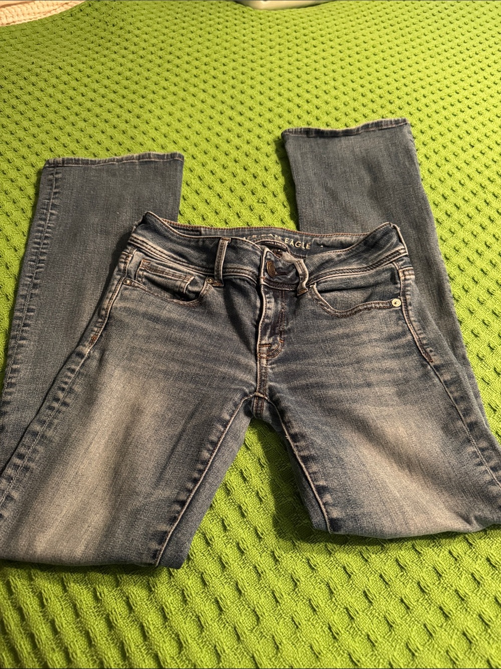 American Eagle Outfitters super stretch kick boot cut Jeans Sz0 short